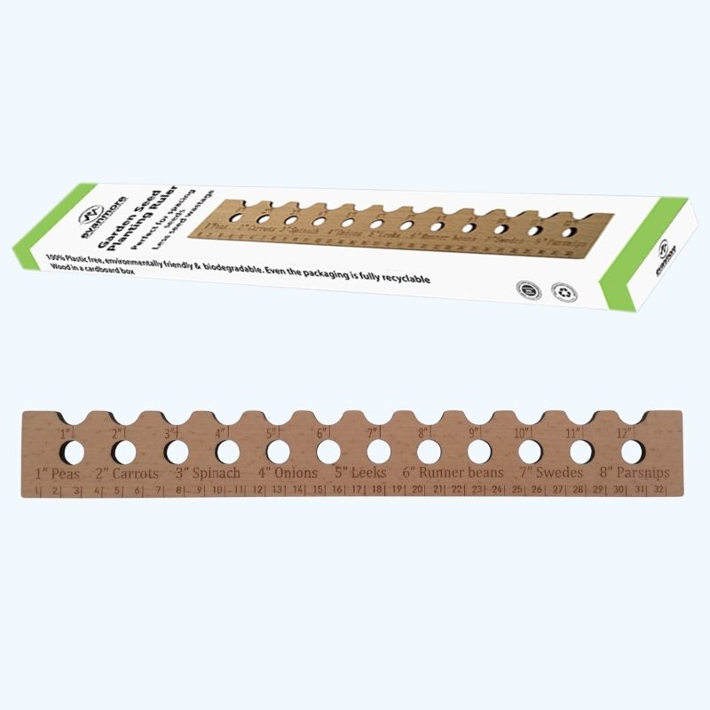 Garden Planting Ruler Line Wooden Sowing Plant Seed Spacer Veg Tool ruler potting shed accessories metal ruler 15cm folding ruler 1m metal ruler 1m seed boxes and organisers plastic ruler bulb planter tool long handle ruller seed planter tool ruler 50cm metal folding ruler folding metal ruler long ruler 100cm metal rulers 50cm ruler seed box gift long handled bulb planter tool gardener gifts for men foot rule seed tin for garden seeds greenhouse accessories gifts dibber for planting bulbs bulb planting tray