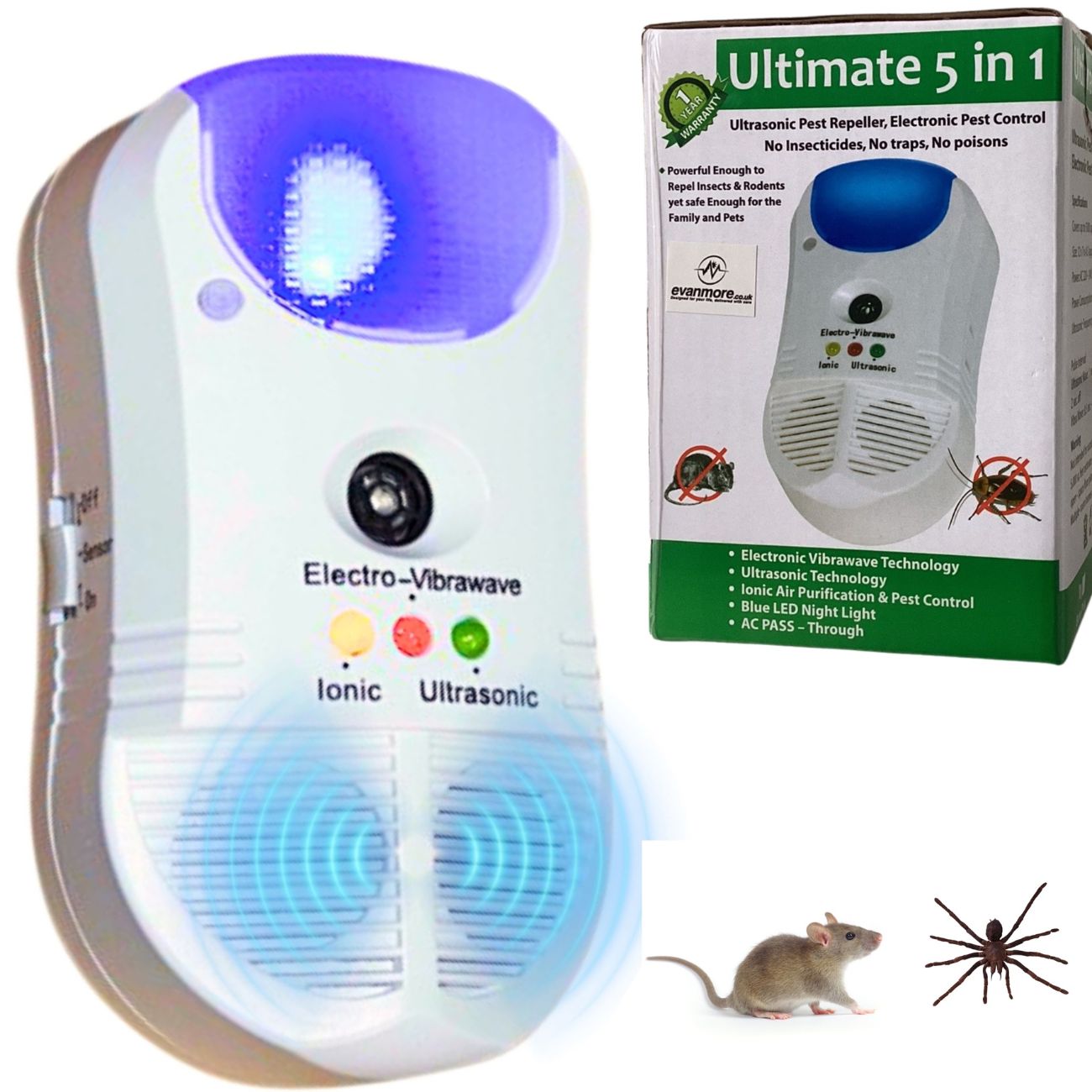 5in1 plug-in spider indoor anti electric whole house deterrent plugin pest repellant stop reject sonic new rejects bug mice electromagnetic best professional ant vermin uk indoors pulse electrical away fruit flies stay fly against rid spray rat Ultrasonic insect repeller plug in insect repeller electronic insect repeller mouse and insect repeller spider repellent spider repellent plug in mouse repeller mice repellent ultrasonic mice repellant rat