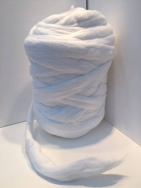 Cotton Neck Wool Roll 1lb (450g) 100% Cotton Highly Absorbent Minimum Linting Professional Salon Use Hairdressing