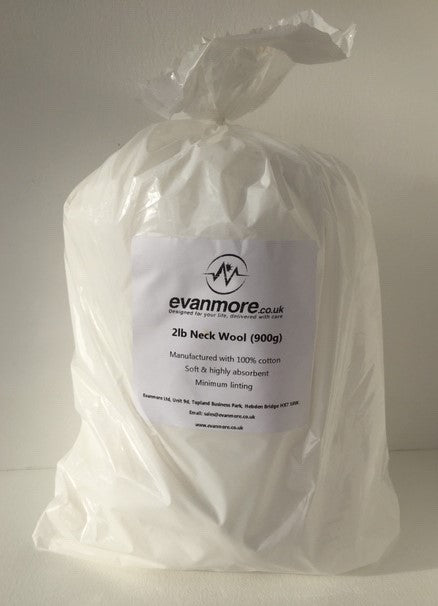 Neck Wool 2lb (900g) 100% Cotton Hairdressing Highly Absorbent Minimum Linting