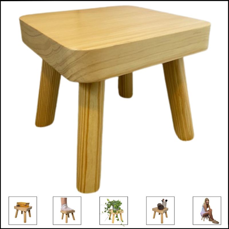 stool for indoor plants Small Plant Stand Wooden Table Stool Display Wood Stands Plants Indoor – Evanmore Ltd