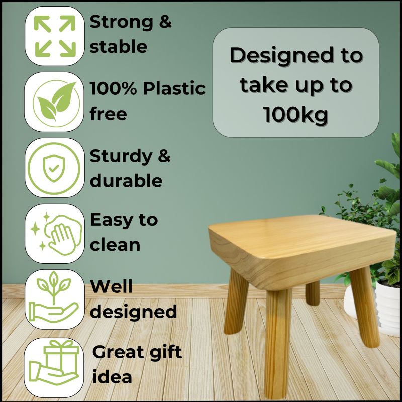round plant stand foot stool footstool footstools ottoman ottomans poop stools chair children's milking nursery kids seat wooden crafty artisan handmade home and kitchen indoor stands tall flower shelf display pot planter riser shelves table corner holders small holder with bamboo plants for planters pots legs accessories garden risers rack wood house large rattan adjustable post wicker oak racks raised living room bedside side tables step adults bench portable pedicure rest childrens furniture