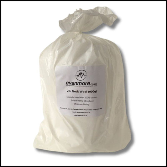Neck Wool 2lb (900g) 100% Cotton Hairdressing Highly Absorbent Minimum Linting
